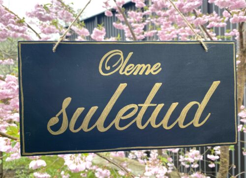 Avatud/Suletud kahepoolne silt