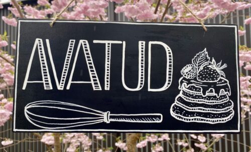 Avatud/Suletud kahepoolne silt